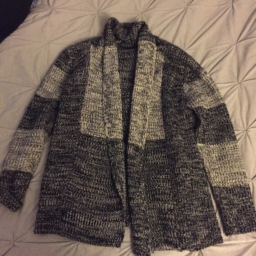 Oversized Knitted Patchwork Cardigan